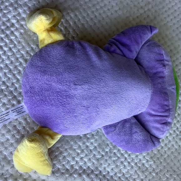 GITZY Plush Purple Green Owl Stuffed Animal Pillow Style Toy - Picture 10 of 16
